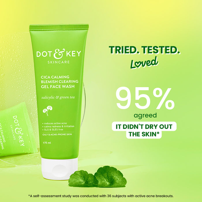 dotandkey cica calming blemish clearing facewash - Image 5