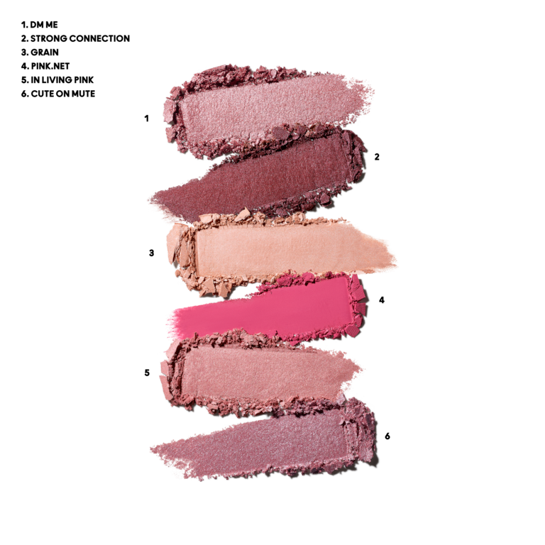 MAC connect in colour eye shadow palette rose lens - Image 3